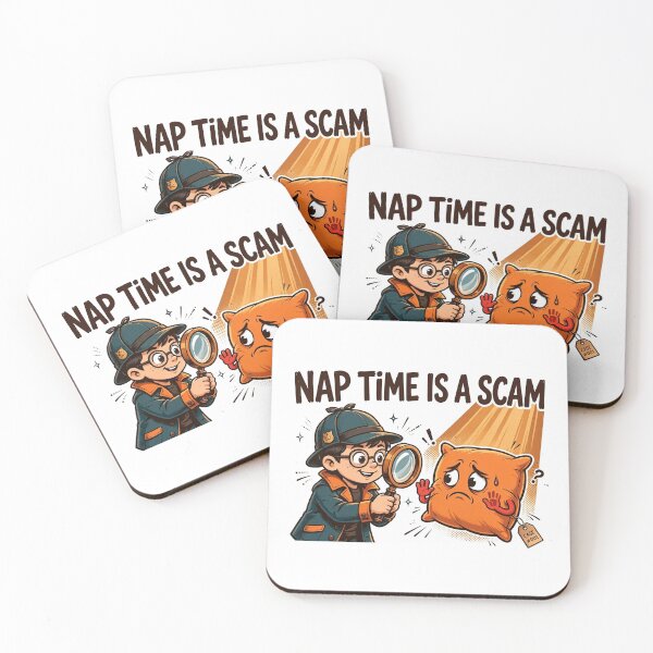 Item preview, Nap Time Is A Scam Funny Detective Kids Shirt designed and sold by Hearth & Hue.