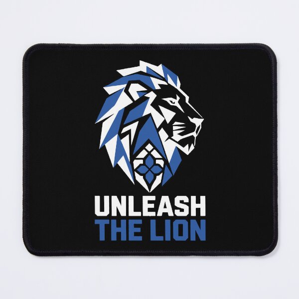 Item preview, Unleash The Lion Geometric Gym Motivational White designed and sold by MDGamer777.