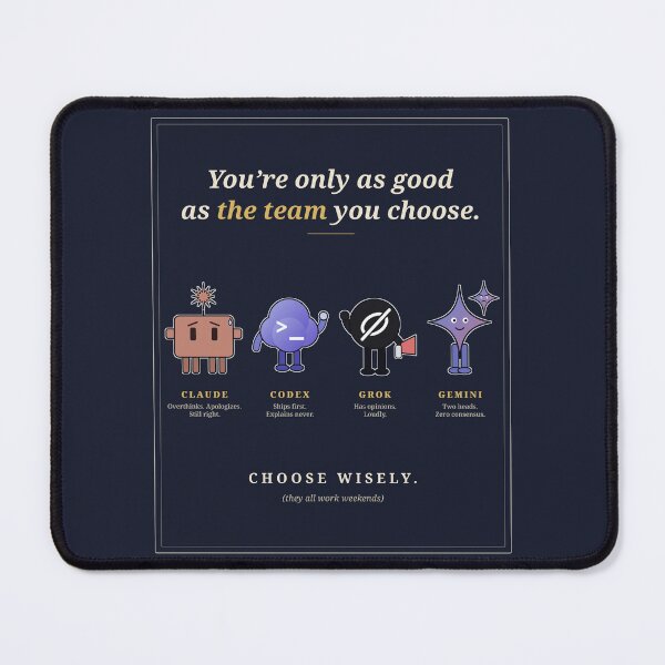 Item preview, Vintage Poster: You're Only as Good as Your AI Team designed and sold by Loose Screw Studio.