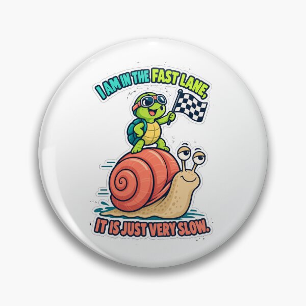Item preview, I Am In The Fast Lane It Is Just Very Slow – Funny Turtle & Snail – Relatable Slow Living Humor Tee designed and sold by bobscraze.