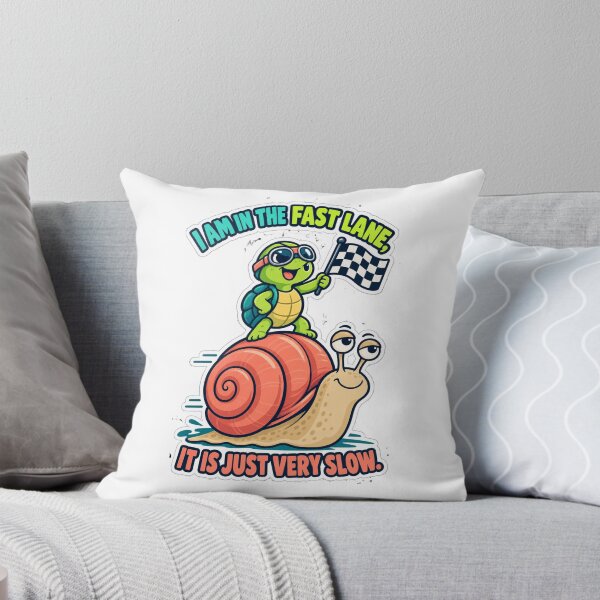 Item preview, I Am In The Fast Lane It Is Just Very Slow – Funny Turtle & Snail – Relatable Slow Living Humor Tee designed and sold by bobscraze.