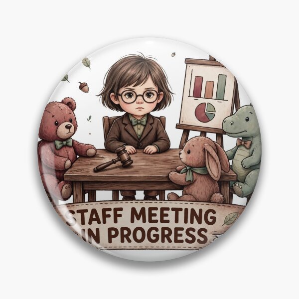 Item preview, Staff Meeting In Progress Funny Kids Business Shirt designed and sold by Hearth & Hue.
