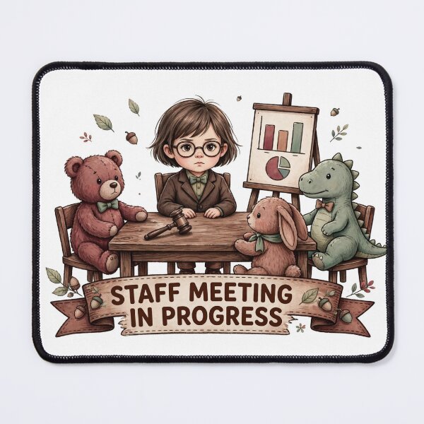 Item preview, Staff Meeting In Progress Funny Kids Business Shirt designed and sold by Hearth & Hue.