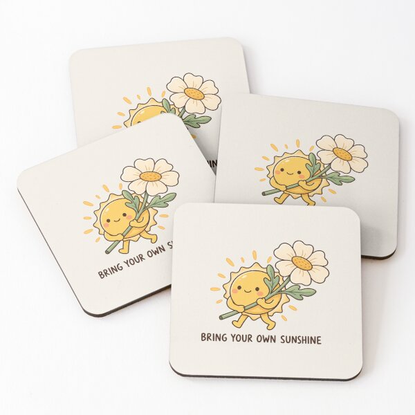 Item preview, Bring Your Own Sunshine | Cute Sun & Flower Inspirational Quote designed and sold by MrDev.