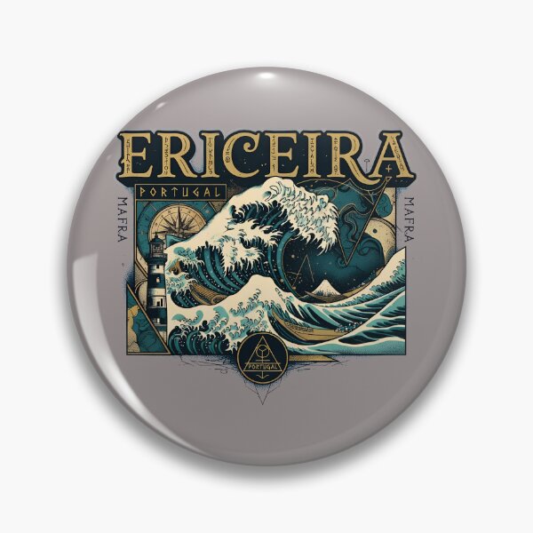 Item preview, Ericeira Portugal Surfing Wave Retro Triangle-46 designed and sold by TomMengwein.