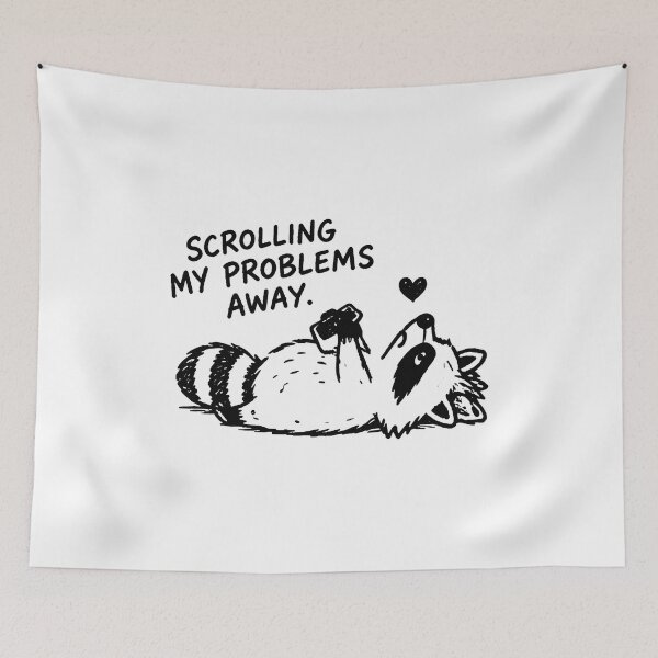 Item preview, Unbothered Raccoon funny meme designed and sold by ViolettaGlass.