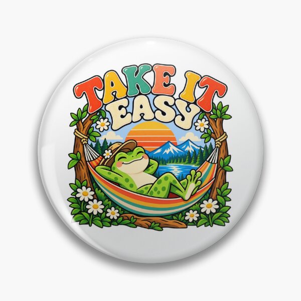 Item preview, Take It Easy - Frog Hammock Vibes designed and sold by Myra365Art.