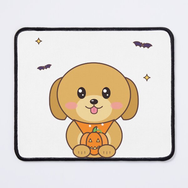Item preview, Golden Retriever Halloween Pumpkin Bandana – Cute Dog Art designed and sold by DoodleWoofs.