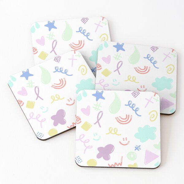 Item preview, Cute Happy Hearts Stars Smiles Clouds designed and sold by SkeletonsDanger.