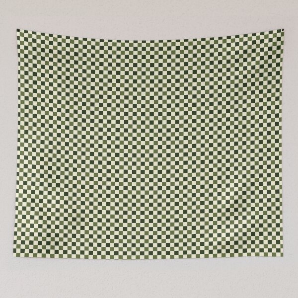Item preview, Checkered //Retro Checkerboard // Moss Forest Green // Geometric //Plaid // xsmall designed and sold by DColourMuse.