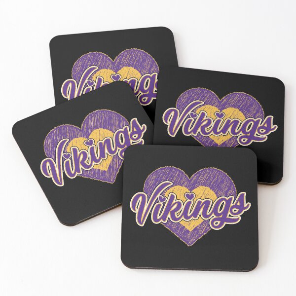 Item preview, Vintage Vikings Hearts Distressed Minnesota Football Team designed and sold by Floral Vintage.