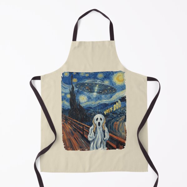 Item preview, Halloween Ghost Scream UFO Starry Night Mashup. designed and sold by EunsooLee.