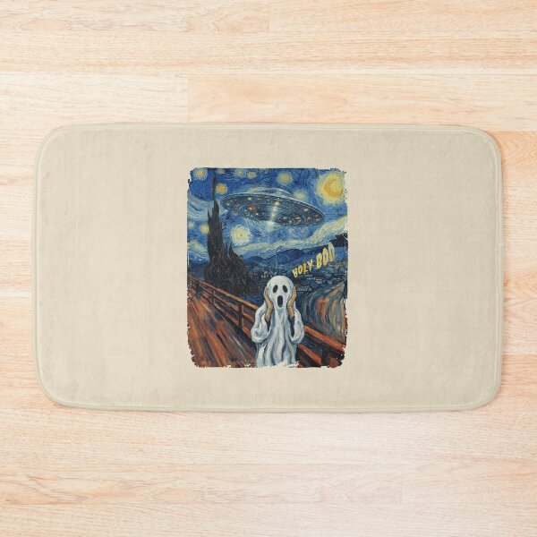 Item preview, Halloween Ghost Scream UFO Starry Night Mashup. designed and sold by EunsooLee.