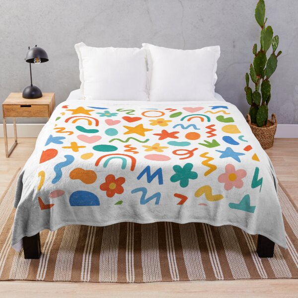 Item preview, Colorful Playful Shapes Pattern Kids Nursery designed and sold by SkeletonsDanger.