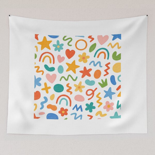 Item preview, Colorful Playful Shapes Pattern Kids Nursery designed and sold by SkeletonsDanger.