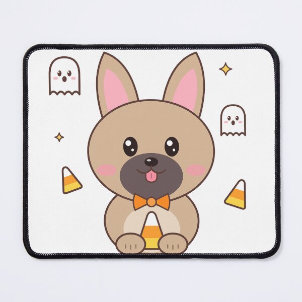 Item preview, French Bulldog Halloween Ghosts and Candy Corn – Cute Frenchie designed and sold by DoodleWoofs.