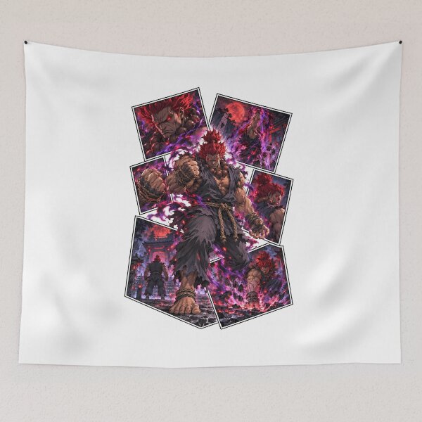 Item preview, Akuma Crimson Energy Fighter Collage designed and sold by PrestonChild.
