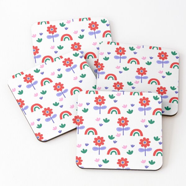 Item preview, Flowers Rainbow Pattern Nature Garden Spring designed and sold by SkeletonsDanger.