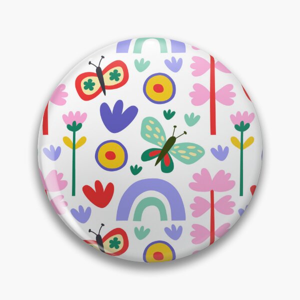 Item preview, Butterfly Flower Rainbow Garden Pattern designed and sold by SkeletonsDanger.