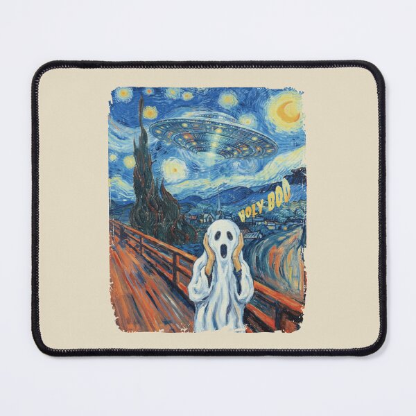 Item preview, Halloween Ghost Scream UFO Starry Night Mashup. #2 designed and sold by EunsooLee.