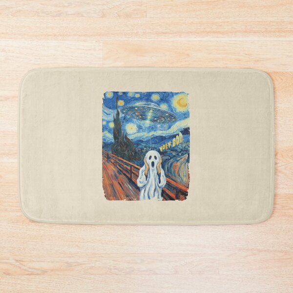 Item preview, Halloween Ghost Scream UFO Starry Night Mashup. #2 designed and sold by EunsooLee.