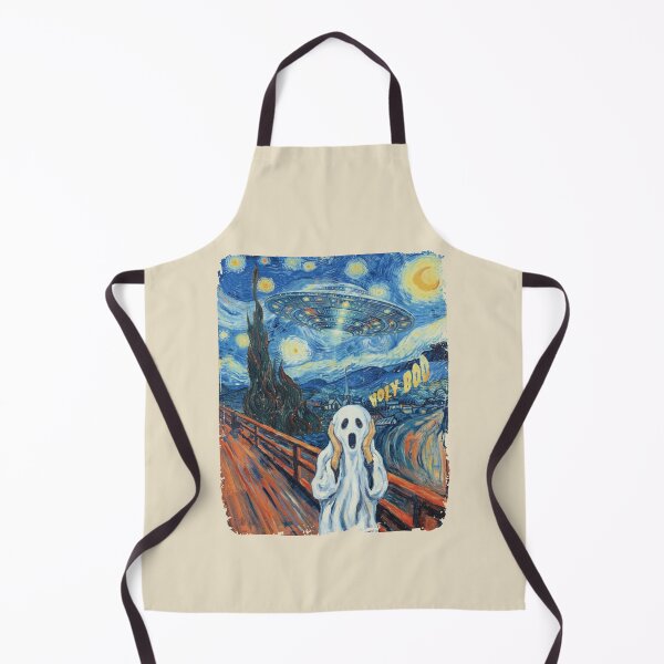 Item preview, Halloween Ghost Scream UFO Starry Night Mashup. #2 designed and sold by EunsooLee.
