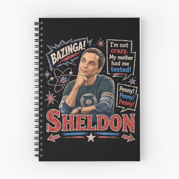 Item preview, Sheldon Bazinga Retro designed and sold by Rositahicks.