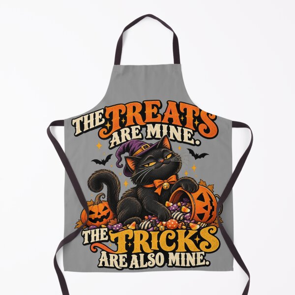 Item preview, Halloween Black Cat Tricks and Treats designed and sold by Quirkloomstudio.