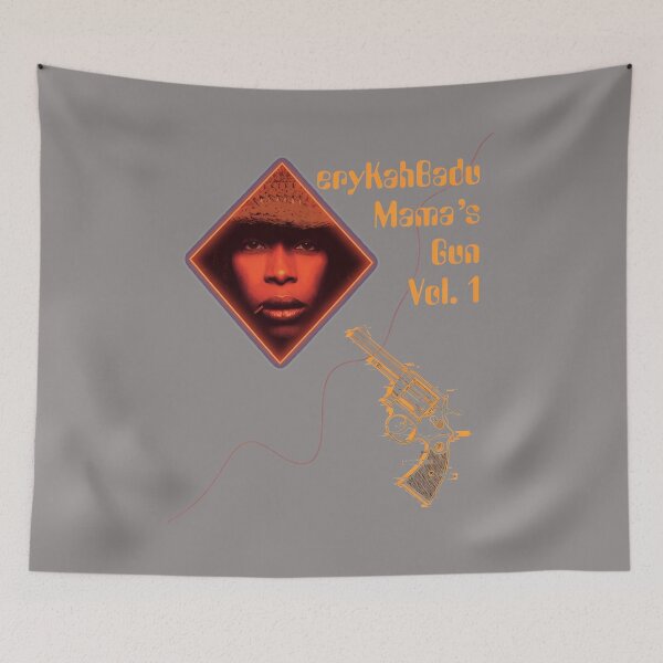 Item preview, Erykah Badu Mama's Gun Tribute Retro Portrait Tee-14 designed and sold by BastianSpiegel.