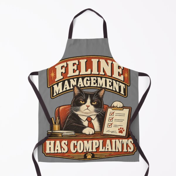 Item preview, Feline Management Cat Boss Office Humor designed and sold by Quirkloomstudio.