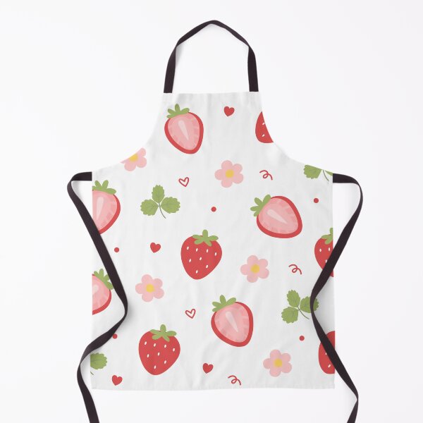 Item preview, Strawberry Flower Hearts Pattern Summer Fruit Berry Lover designed and sold by SkeletonsDanger.