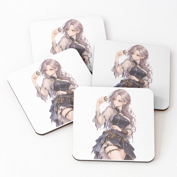 Item preview, Silver Lilac Hair Anime Celestial Clockmaker Girl designed and sold by iloveanimechibi.