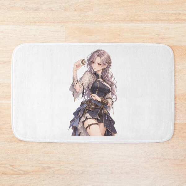 Item preview, Silver Lilac Hair Anime Celestial Clockmaker Girl designed and sold by iloveanimechibi.