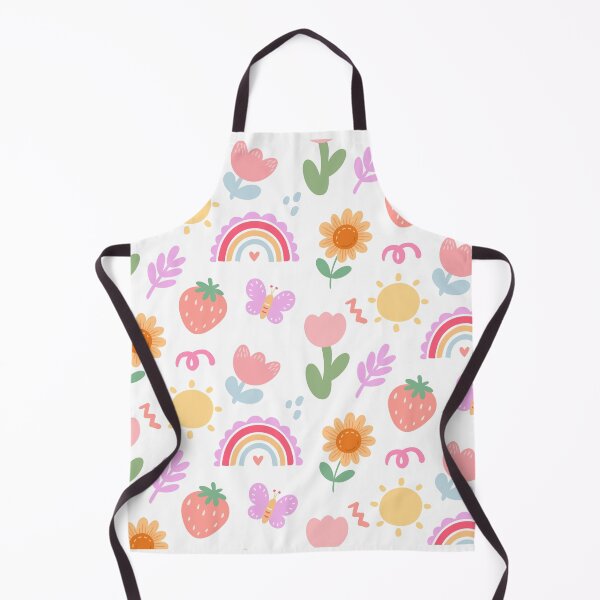 Item preview, Cute Spring Summer Sun Rainbow Flower Butterfly Pattern designed and sold by SkeletonsDanger.
