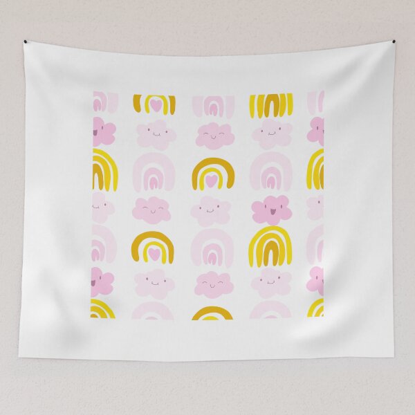 Item preview, Cute Happy Rainbow Cloud Pattern Baby Kids Design designed and sold by SkeletonsDanger.
