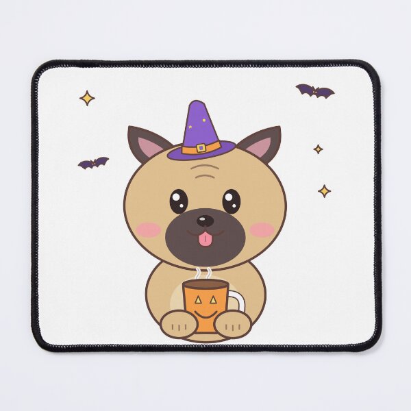 Item preview, Pug Witch Pumpkin Spice Latte Halloween – Cute Pug Art designed and sold by DoodleWoofs.