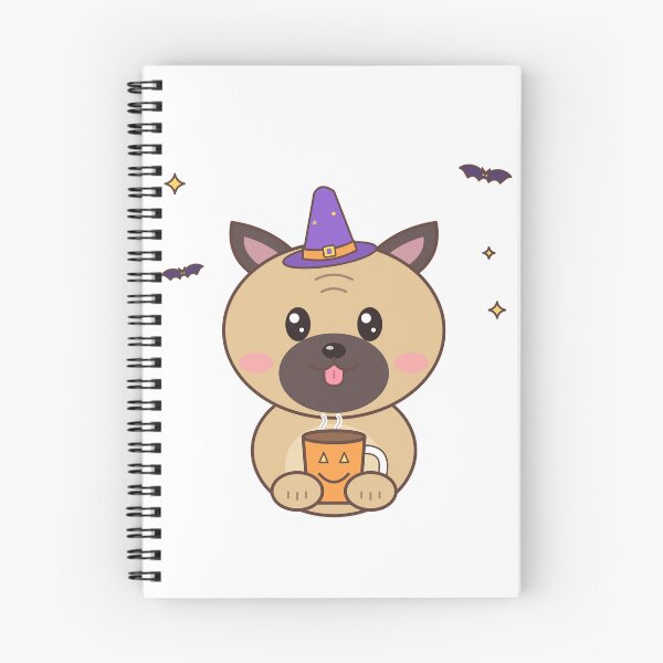 Item preview, Pug Witch Pumpkin Spice Latte Halloween – Cute Pug Art designed and sold by DoodleWoofs.