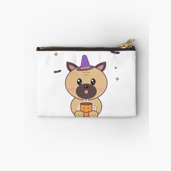Item preview, Pug Witch Pumpkin Spice Latte Halloween – Cute Pug Art designed and sold by DoodleWoofs.