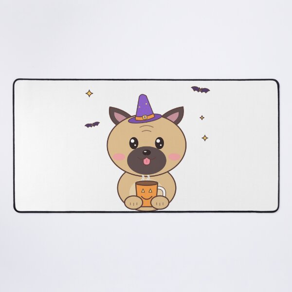 Item preview, Pug Witch Pumpkin Spice Latte Halloween – Cute Pug Art designed and sold by DoodleWoofs.