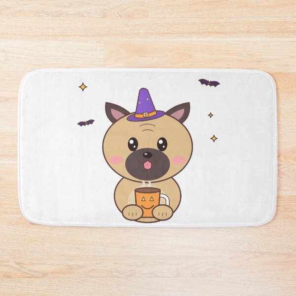 Item preview, Pug Witch Pumpkin Spice Latte Halloween – Cute Pug Art designed and sold by DoodleWoofs.