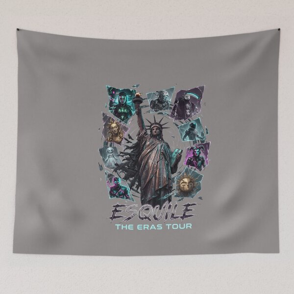 Item preview, ESQUIE THE ERAS TOUR Mask Collage Graphic Wear-72 designed and sold by BastianSpiegel.