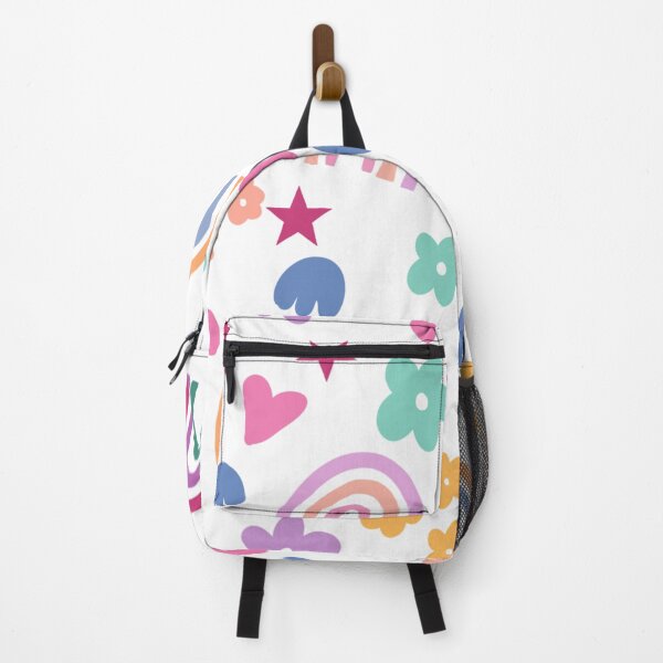 Item preview, Cute Rainbow Heart Flower Star Kids Nursery Pattern designed and sold by SkeletonsDanger.
