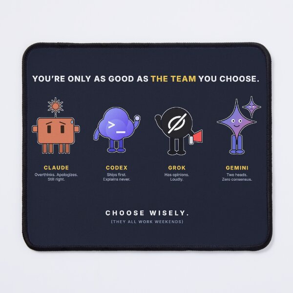 Item preview, AI Team Lineup: Only as Good as the Team You Choose designed and sold by Loose Screw Studio.