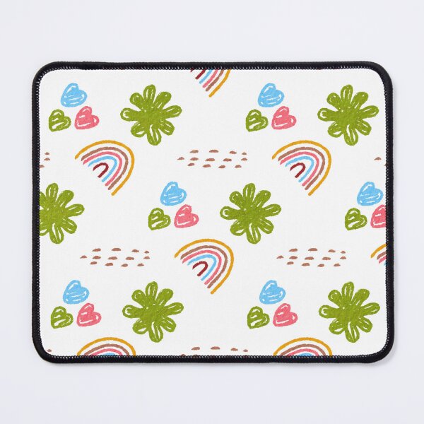 Item preview, Rainbow Heart Flower Kids Nursery Baby Pattern designed and sold by SkeletonsDanger.