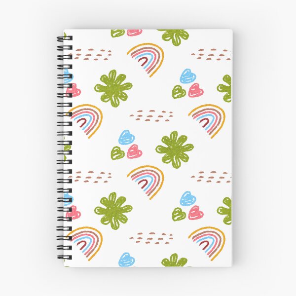 Item preview, Rainbow Heart Flower Kids Nursery Baby Pattern designed and sold by SkeletonsDanger.