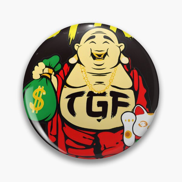 Item preview, Laughing Buddha TGF STINC TEAM Lucky Cat Art designed and sold by theleftyworks.