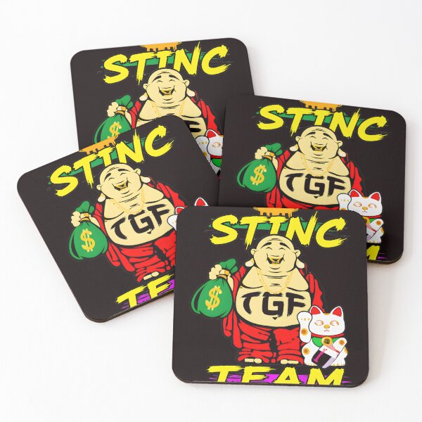 Item preview, Laughing Buddha TGF STINC TEAM Lucky Cat Art designed and sold by theleftyworks.
