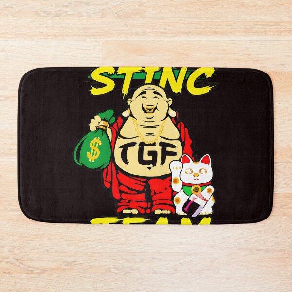 Aperçu de l'œuvre Laughing Buddha TGF STINC TEAM Lucky Cat Art créée et vendue par theleftyworks.