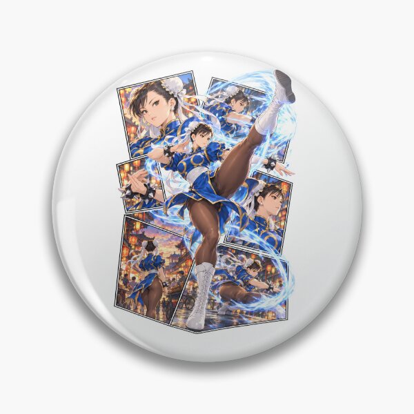 Item preview, Chun-Li Blue Energy Kick Collage designed and sold by PrestonChild.