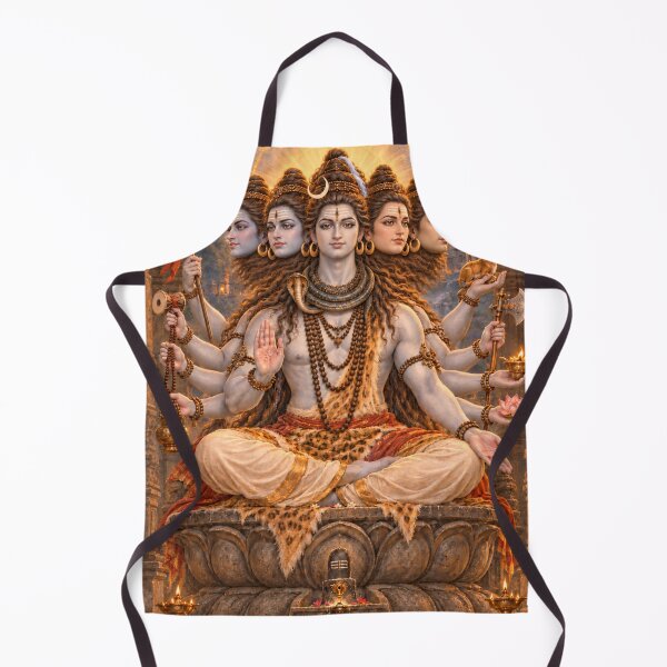 Item preview, Panchmukha Sadashiva — Five-Faced Lord Shiva in a Himalayan Temple designed and sold by Homyar.